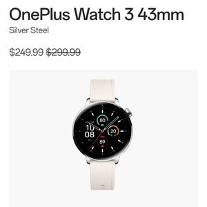 OnePlus Watch 3 in Silver with Cream Band